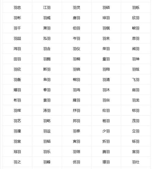 有什么名字跟羽配对 杜辰羽名字怎么样