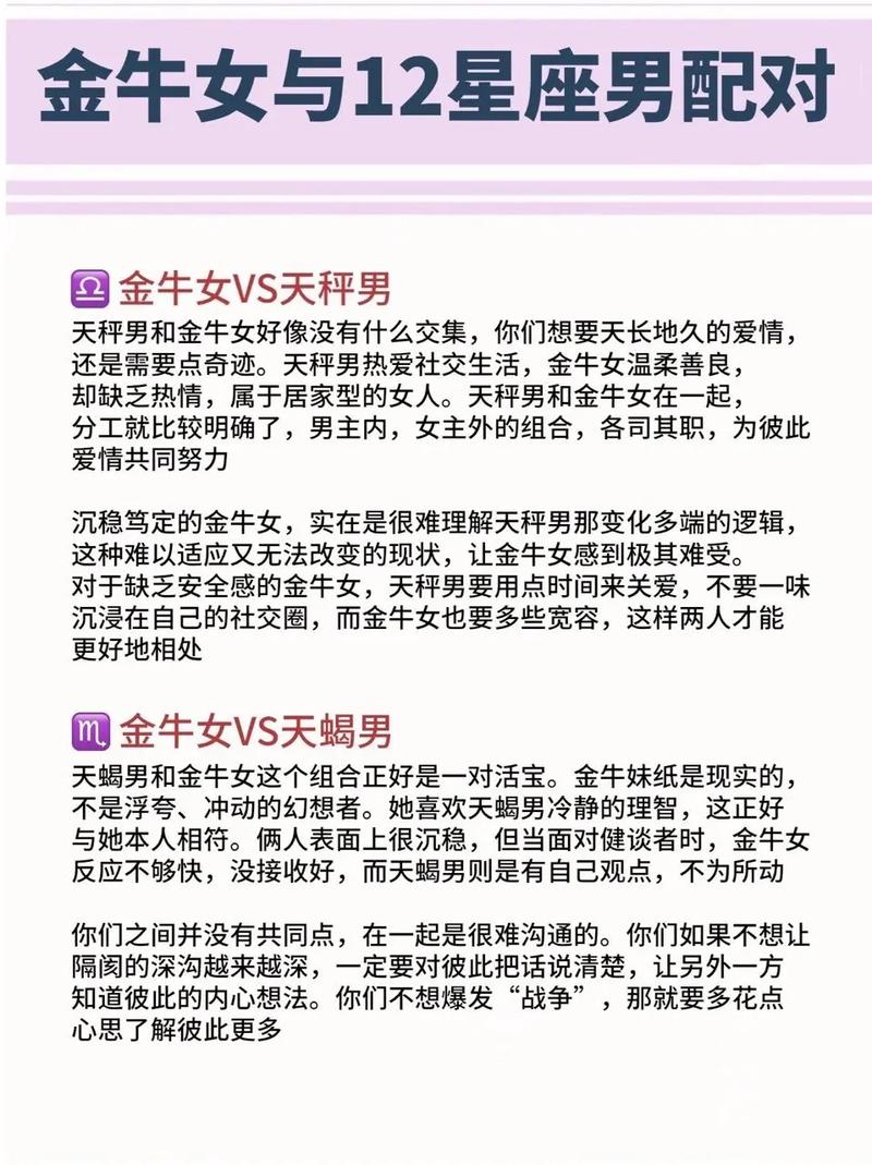 金牛女星座搭配对照表 真正的万王之王星座金牛