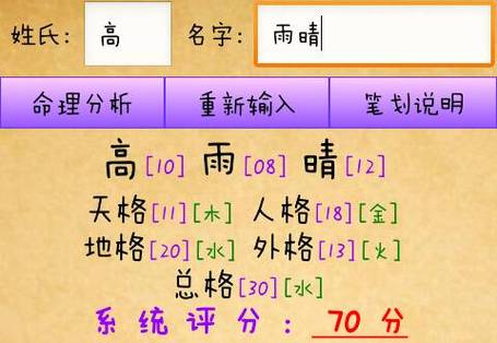 免费名字八字测试打分 八字配对