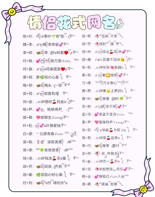 网名情侣名字配对张夭夭 好听独一无二的情侣名字