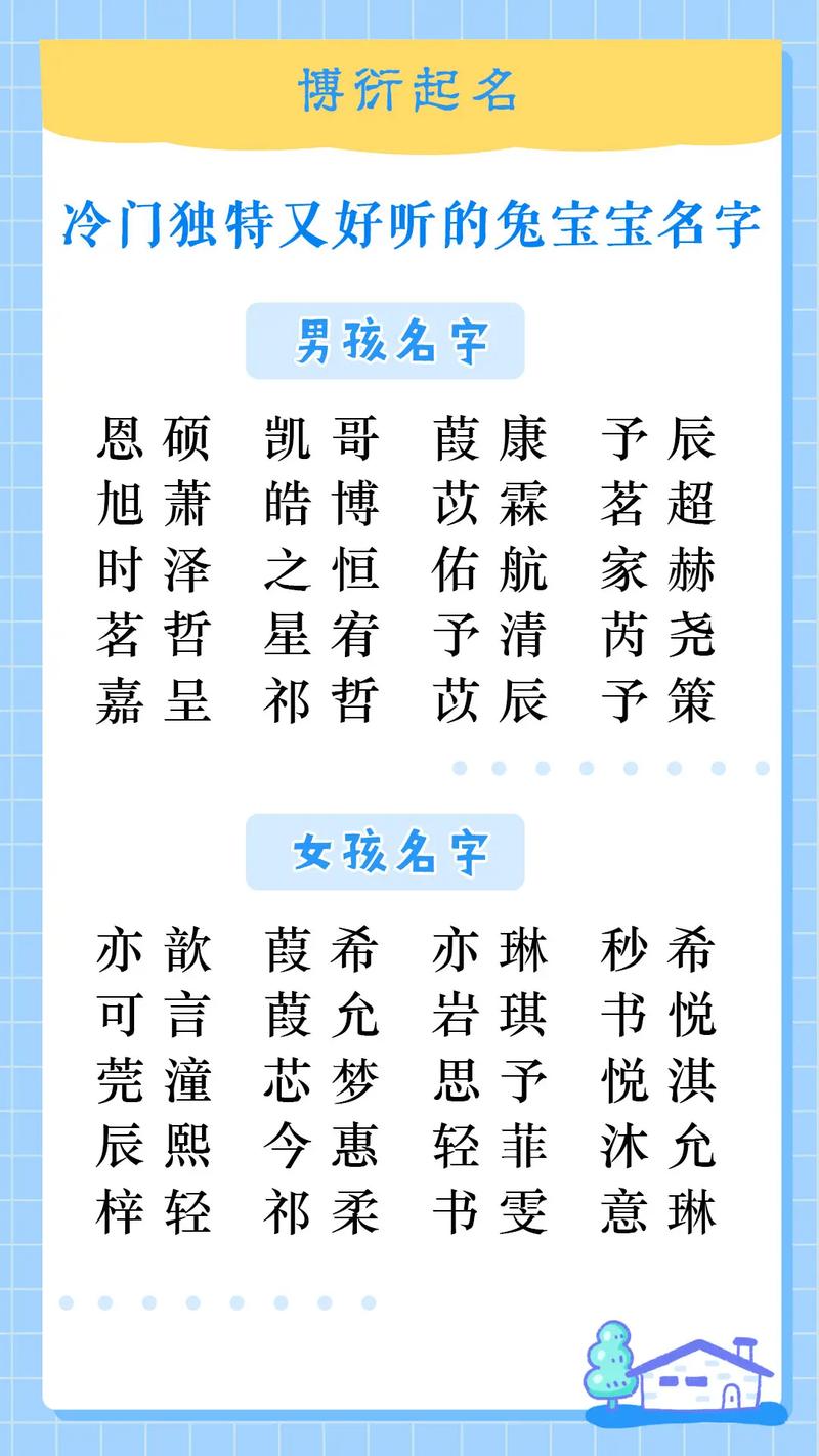 属兔宝宝起名可以用君字吗 属兔起名忌用字