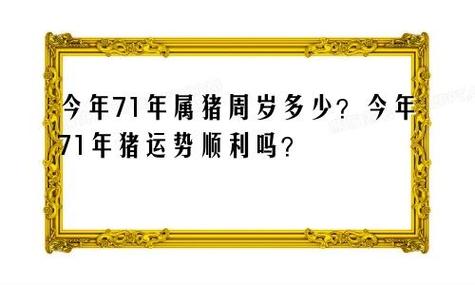 71属猪今年每月运势 71属猪人下半年运势是什么意思？