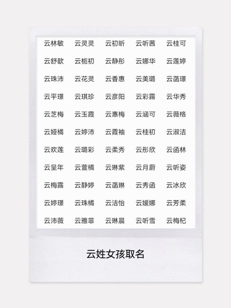 女宝宝起名字带云字好不好 云芮名字怎么样