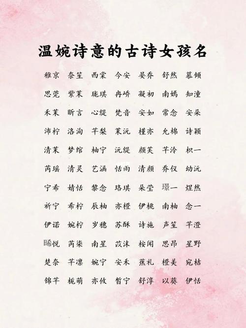 可以起名字的诗句女孩名字 缺金女孩带诗句名字