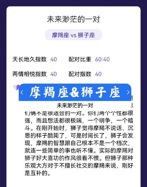 摩羯座狮子座配对指数 摩羯座命中注定的贵人