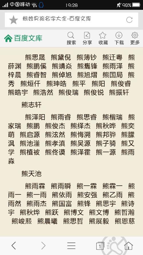 熊姓名字测试打分吉凶 熊姓女生的名字好听有寓意