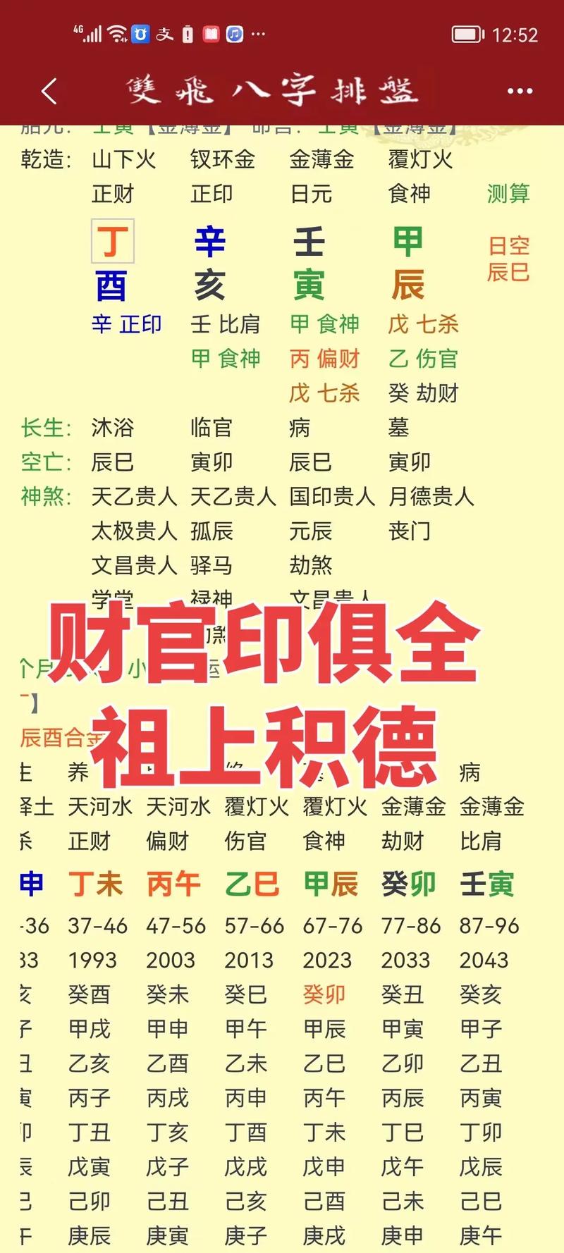八字财官印全富贵八字命理 八字财官印口诀